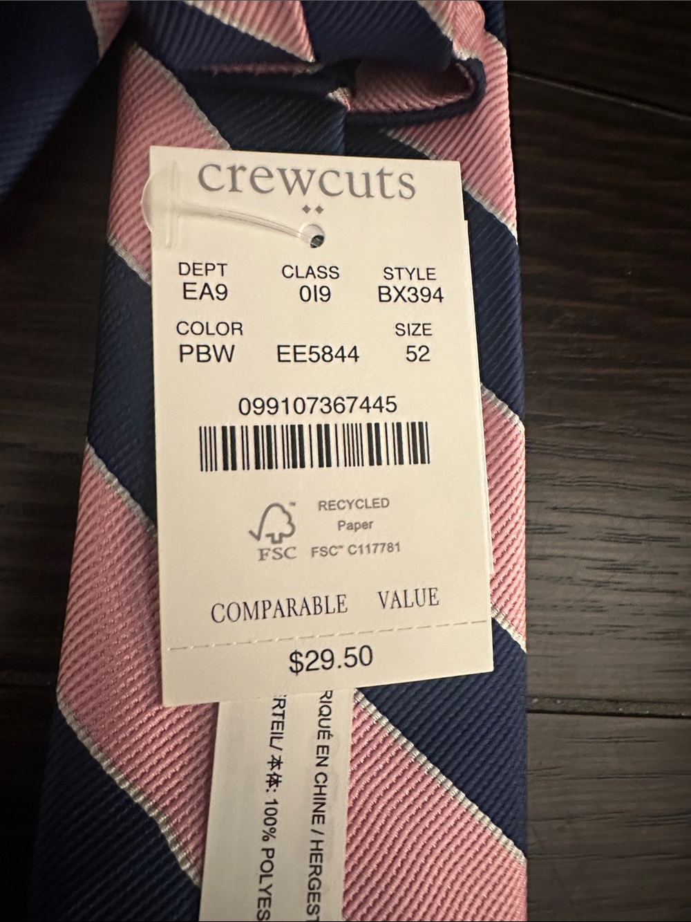 NWT Crewcuts Boys Tie - Picture 3 of 3